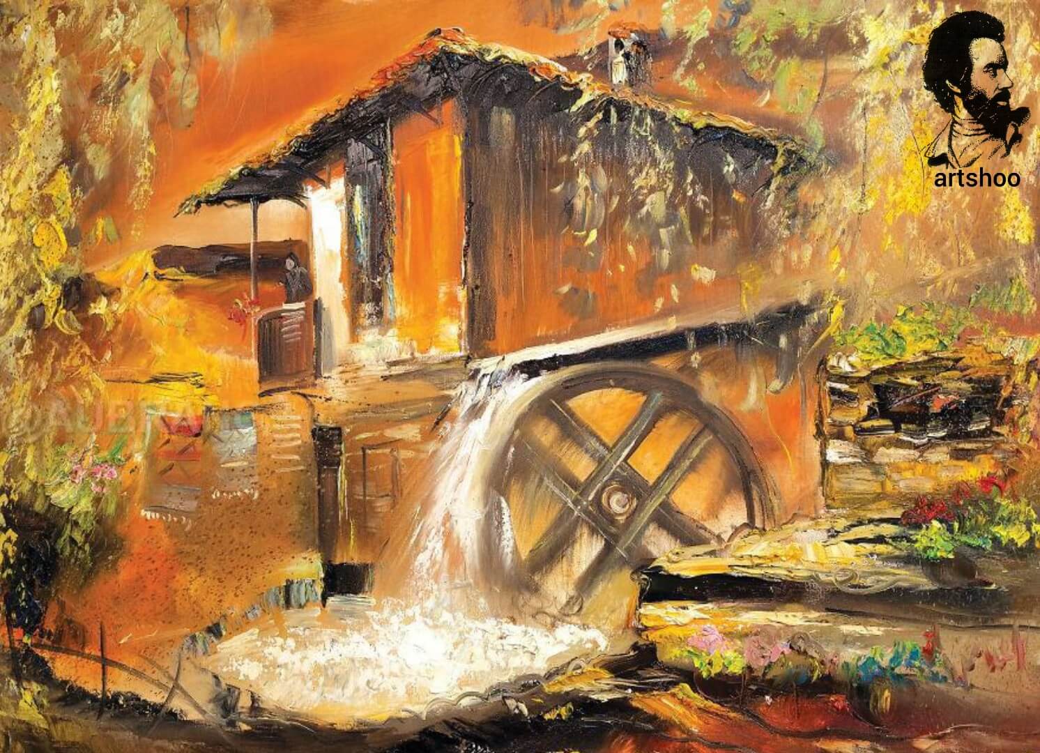 آموزش نقاشی رنگ روغن